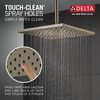 Single-Setting Metal Raincan Shower Head