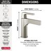 Single-Hole Bathroom Faucet w/o Drain (Recertified)