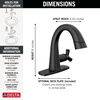 Single Handle Pull Down Bathroom Faucet