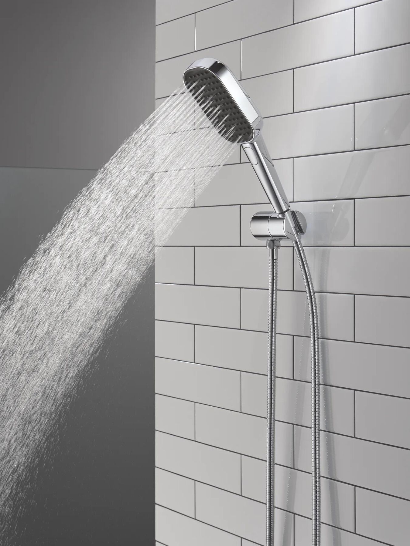 4-Setting Hand Shower with Silicone Spray Face and FeatherRain&trade; Spray