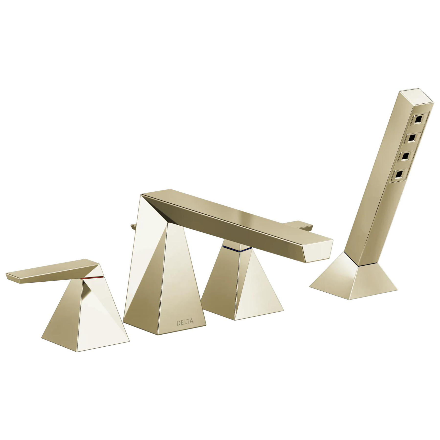 Two-Handle Roman Tub Trim with Hand Shower