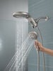 HydroRain&reg; H<sub>2</sub>Okinetic&reg; 5-Setting Two-in-One Shower Head