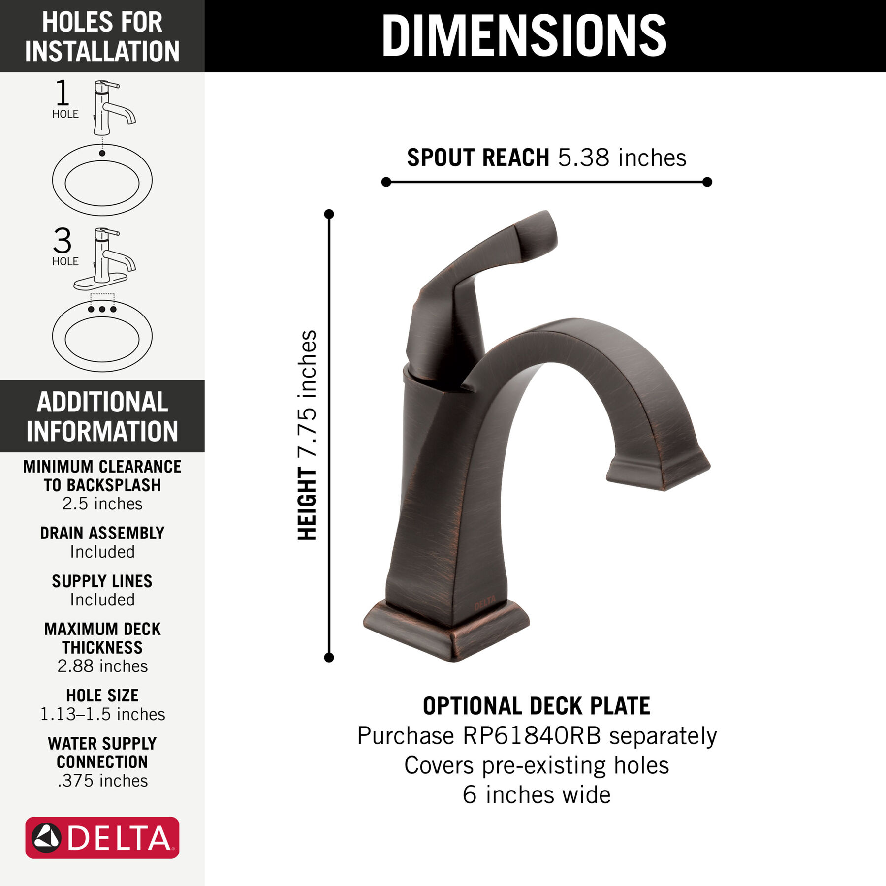 Single Handle Bathroom Faucet