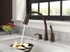 Single Handle Pull-Down Kitchen Faucet with Touch2O&reg; Technology and Soap Dispenser
