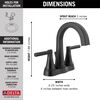 Two Handle Centerset Bathroom Faucet (Recertified)
