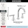 Two Handle Widespread Bathroom Faucet