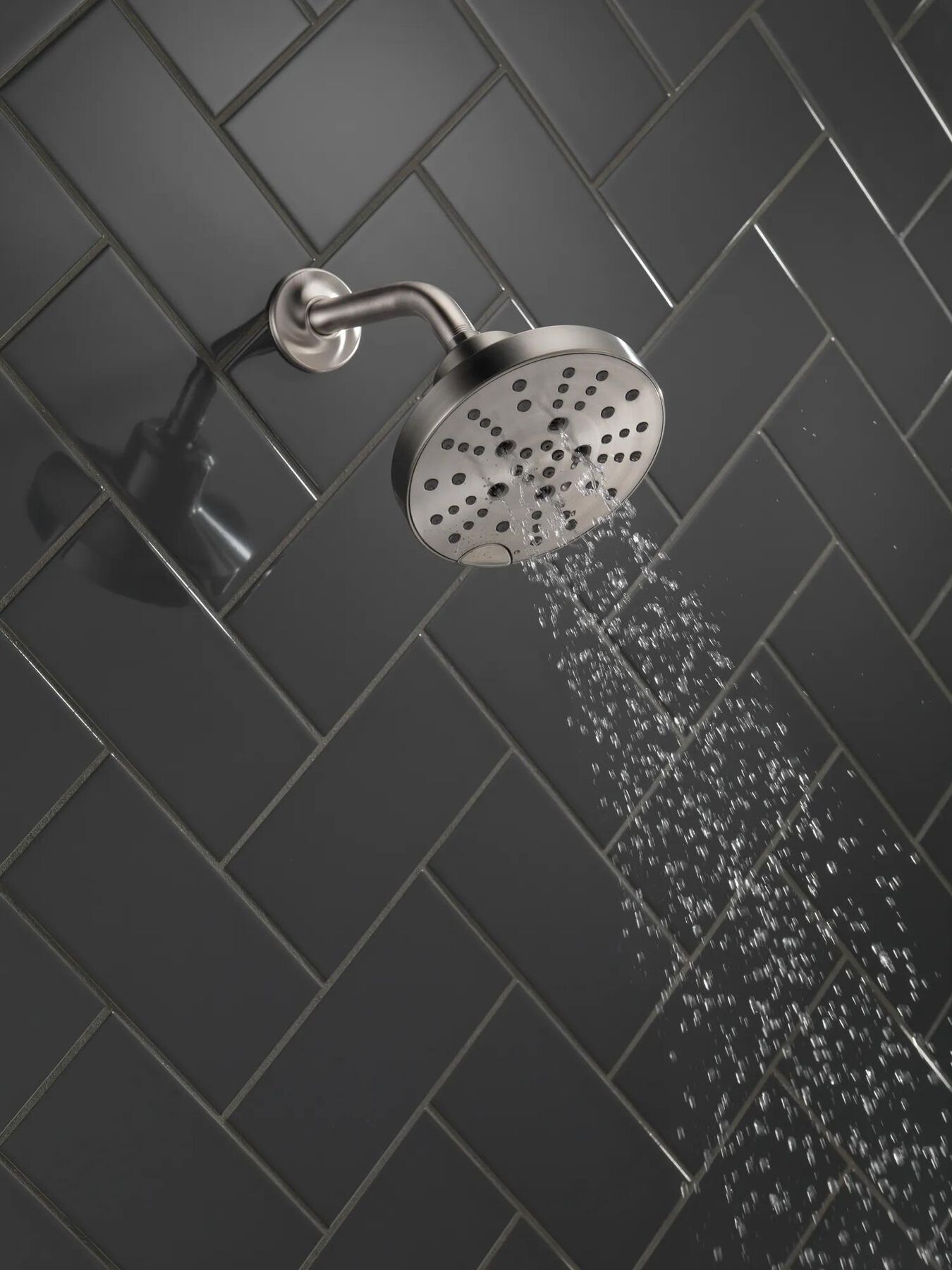 H<sub>2</sub>Okinetic&reg; 5-Setting Contemporary Raincan Shower Head