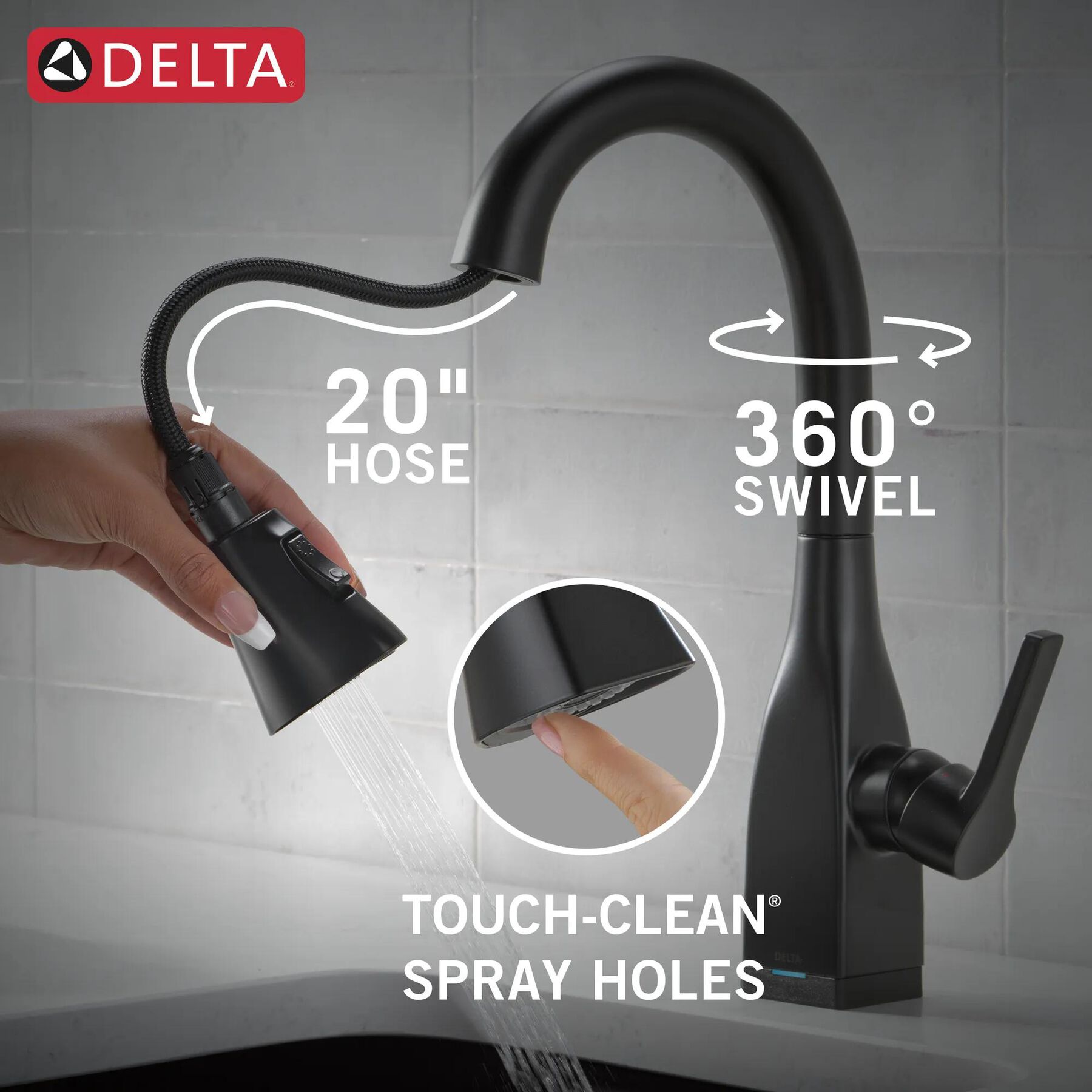 Single Handle Pull-Down Bar / Prep Faucet With Touch2O&reg; Technology