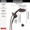 PivotPro&trade; 3-in-1 Combination Shower