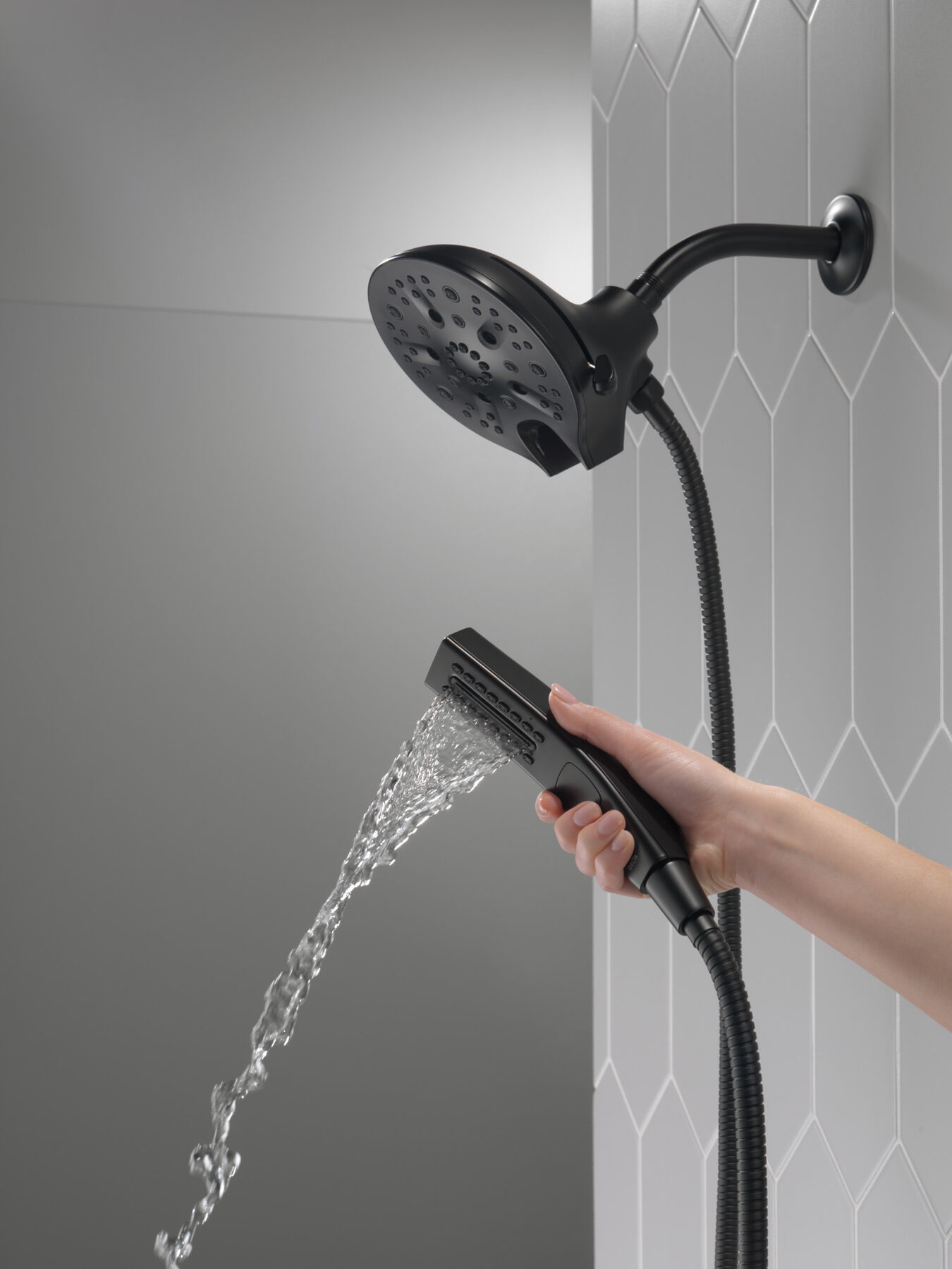 In2ition&reg; H<sub>2</sub>Okinetic&reg; 5-Setting Two-in-One Shower (Recertified)