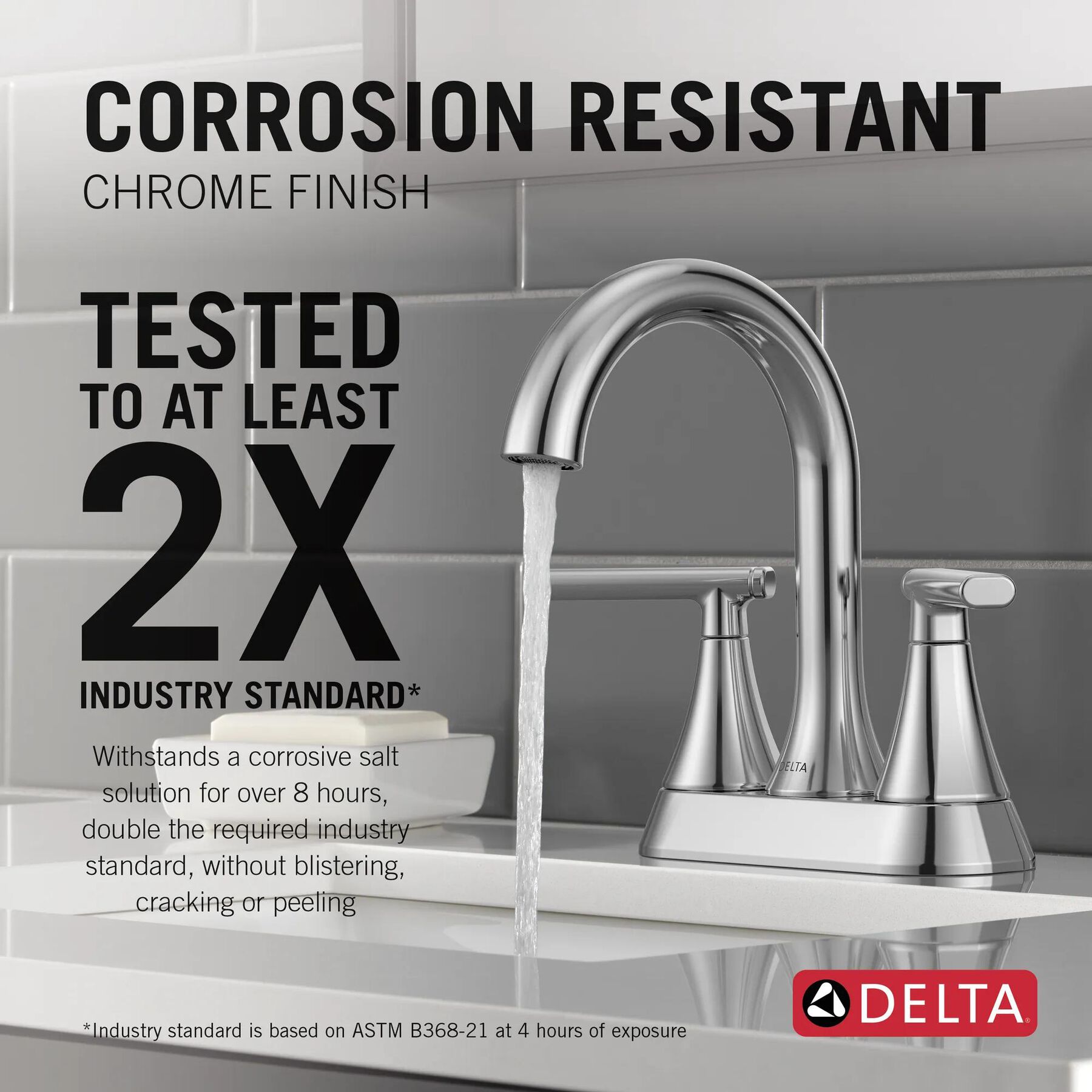 Two Handle Centerset Bathroom Faucet