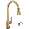 Single Handle Pull-Down Touch<sub>2</sub>O&reg; Technology Kitchen Faucet with Touchless Technology and Soap Dispenser