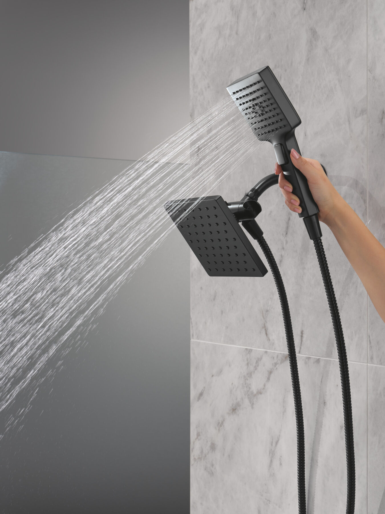 5-Setting Two-in-One Combination Shower with Additional Mount