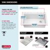 30&rdquo; Granite Composite Workstation Kitchen Sink Drop-In Top Mount Single Bowl with WorkFlow&trade; Ledge and Accessories in White