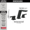 Two Handle Widespread Bathroom Faucet