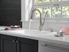 Single Handle Pull-Down Kitchen Faucet with Soap Dispenser