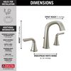Two Handle Widespread Bathroom Faucet (Recertified)