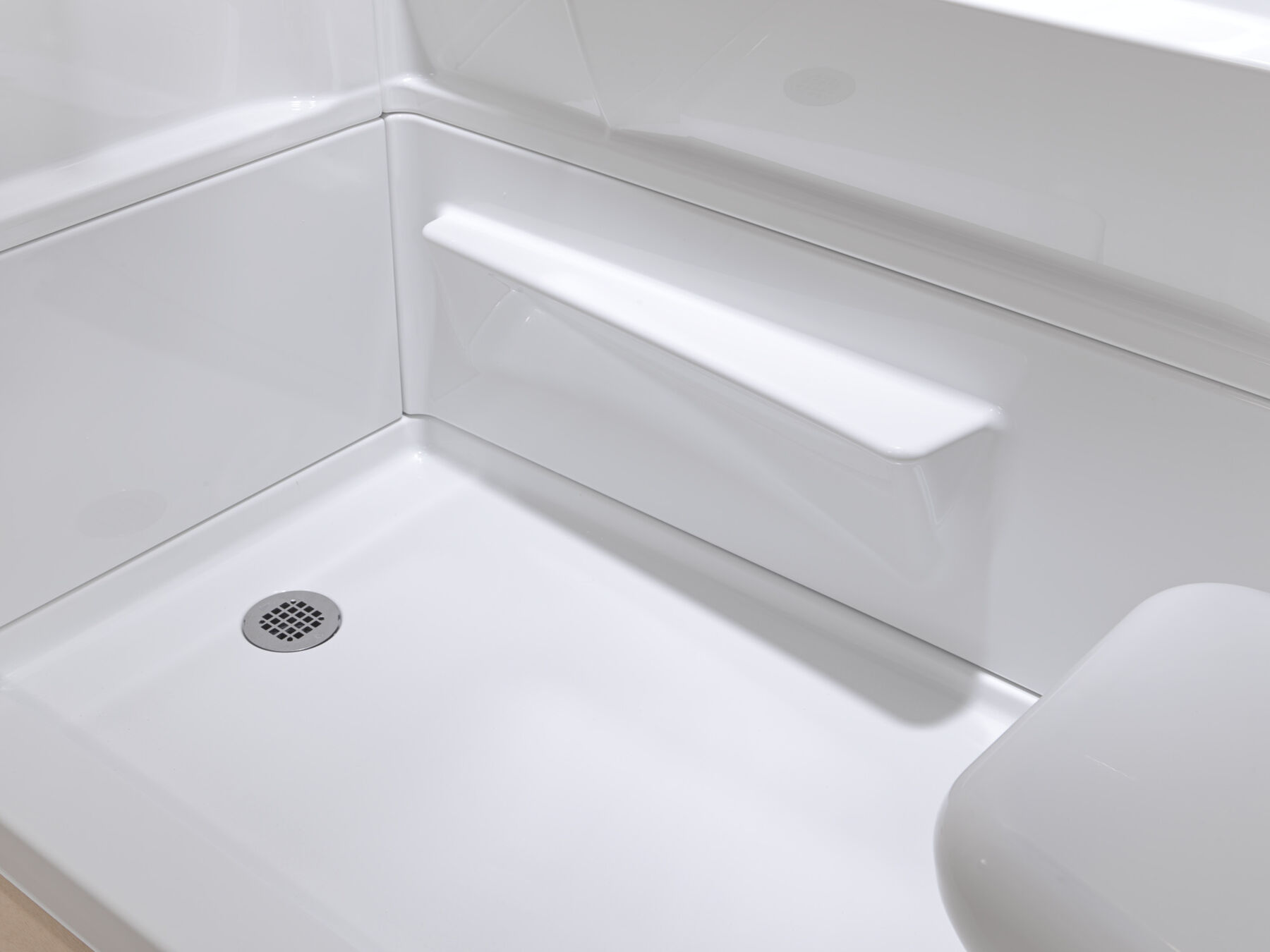 Procrylic Seated Shower Kit 60"x32" Left Drain