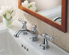 Two Handle Widespread Bathroom - Metal Pop-Up