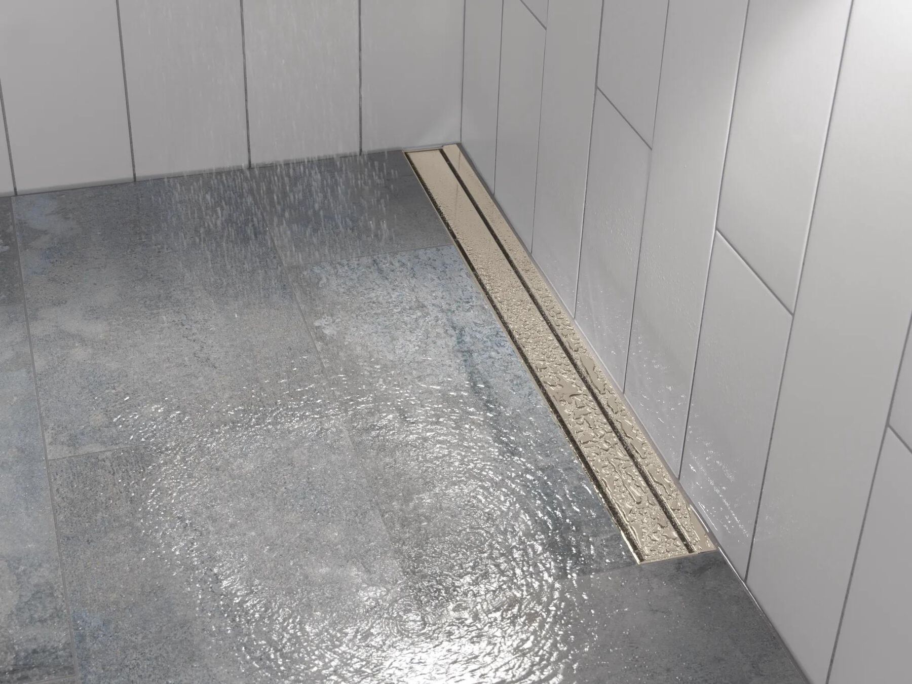 36" Linear Shower Drain Wall Edge
