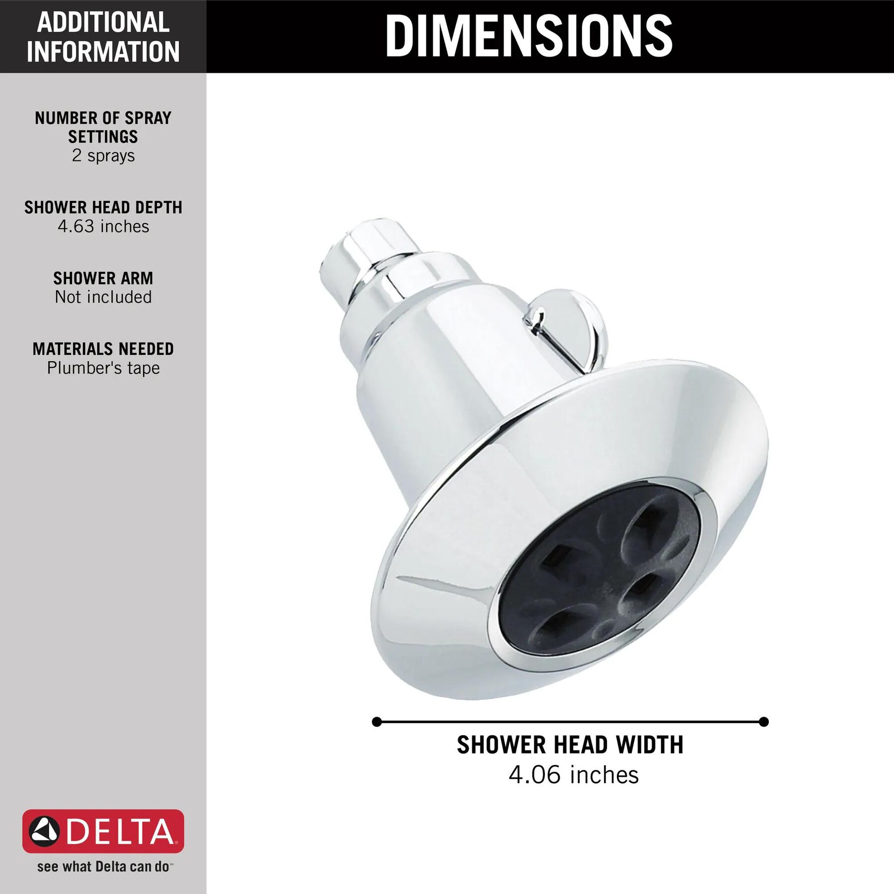 Water-Amplifying&reg; Adjustable Shower Head