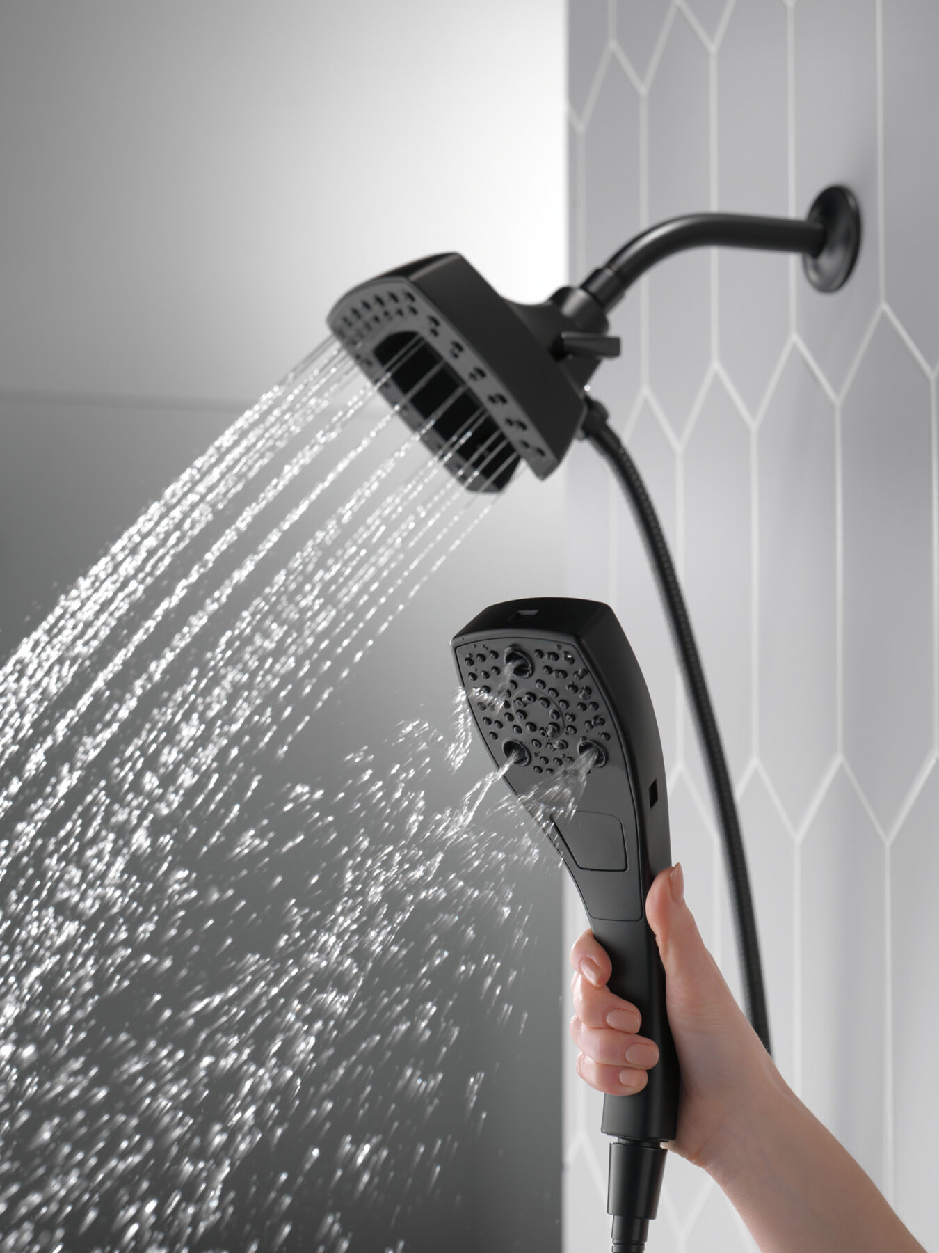 H<sub>2</sub>Okinetic&reg; In2ition&reg; 5-Setting Two-in-One Shower (Recertified)