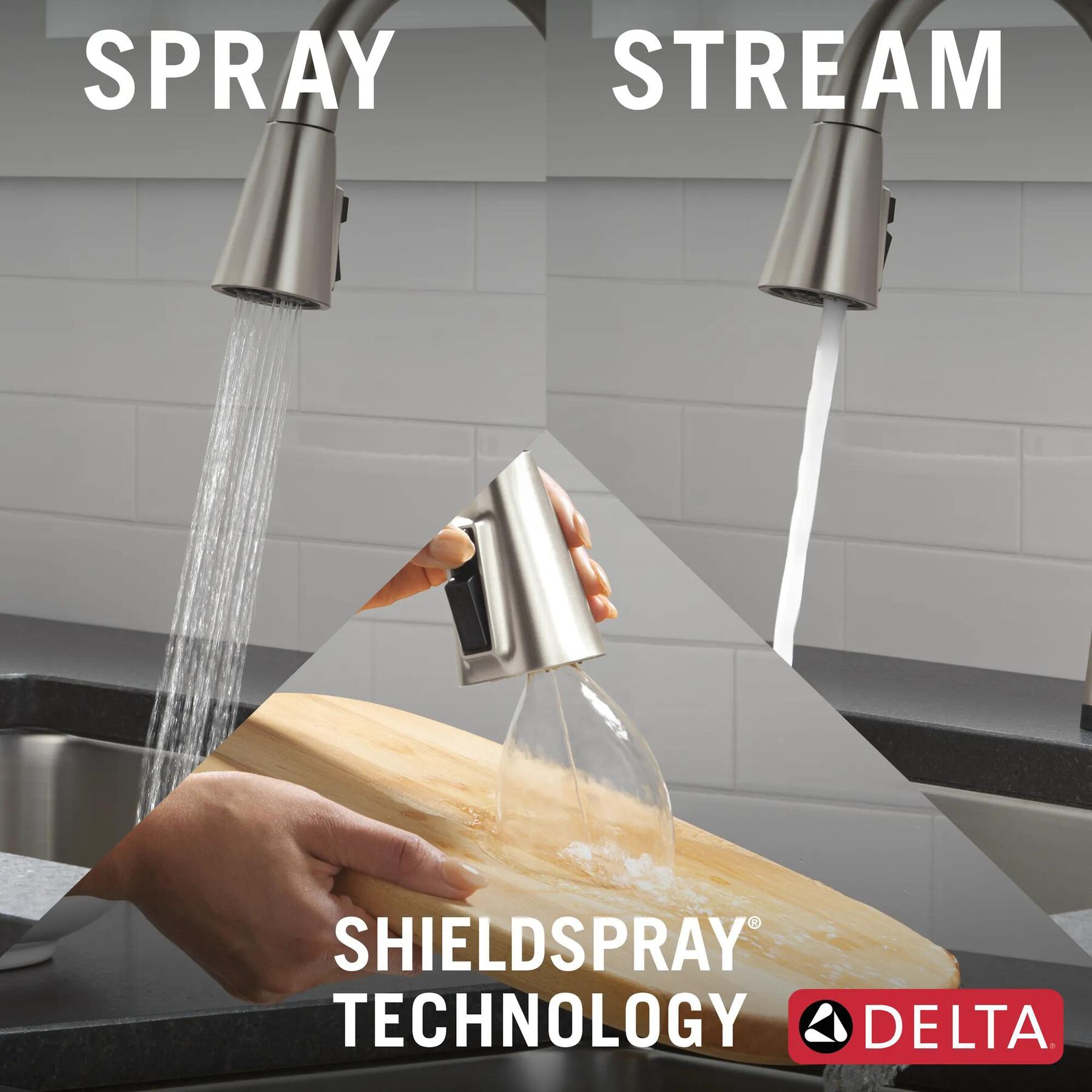 Single-Handle Pull-Down Kitchen Faucet with Touch<sub>2</sub>O&reg; Technology (Recertified)