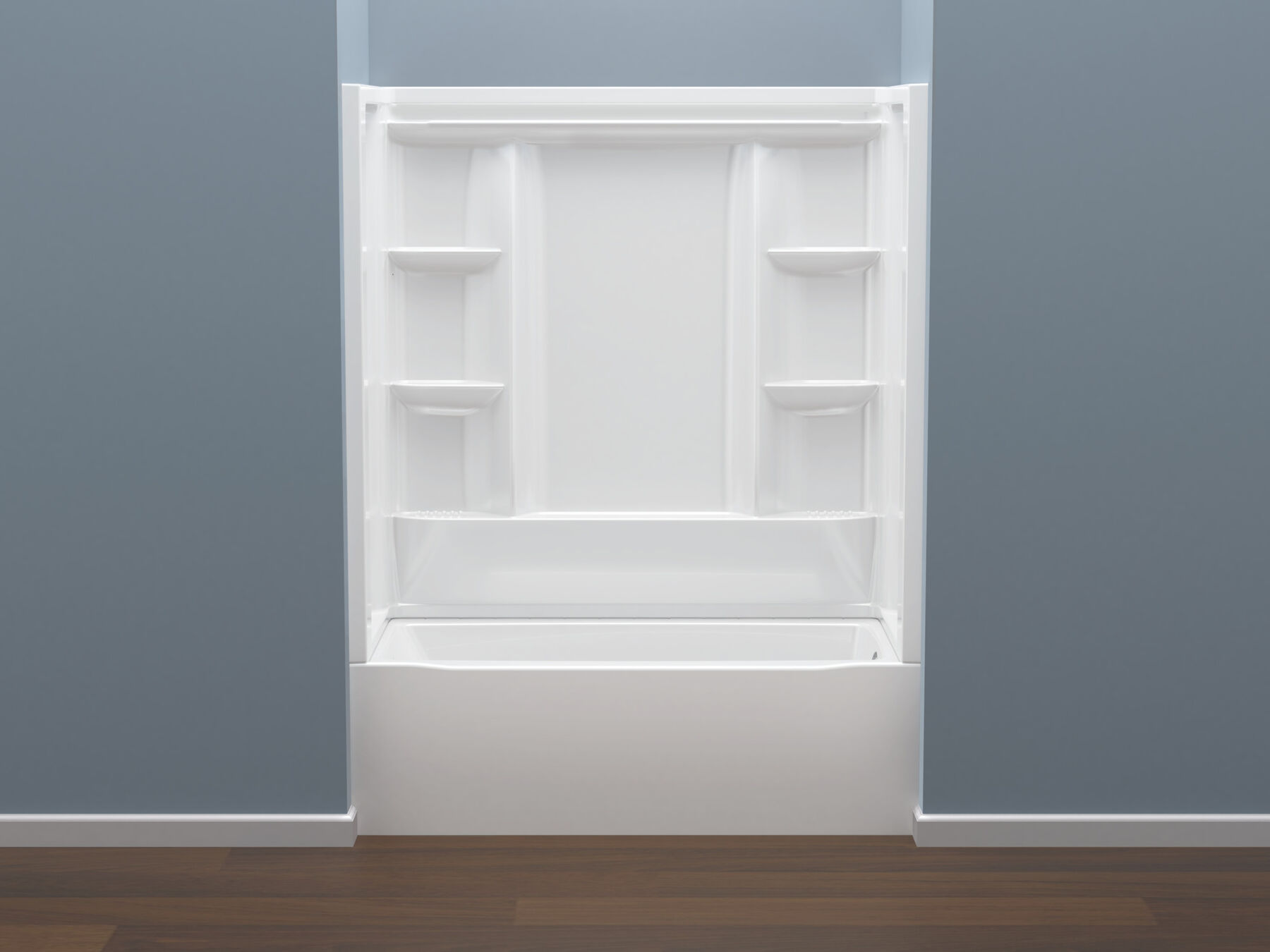 60x30 Alcove Bathtub with Wall Set Bundle - Right Drain