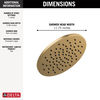 Single-Setting Metal Raincan Shower Head (Recertified)