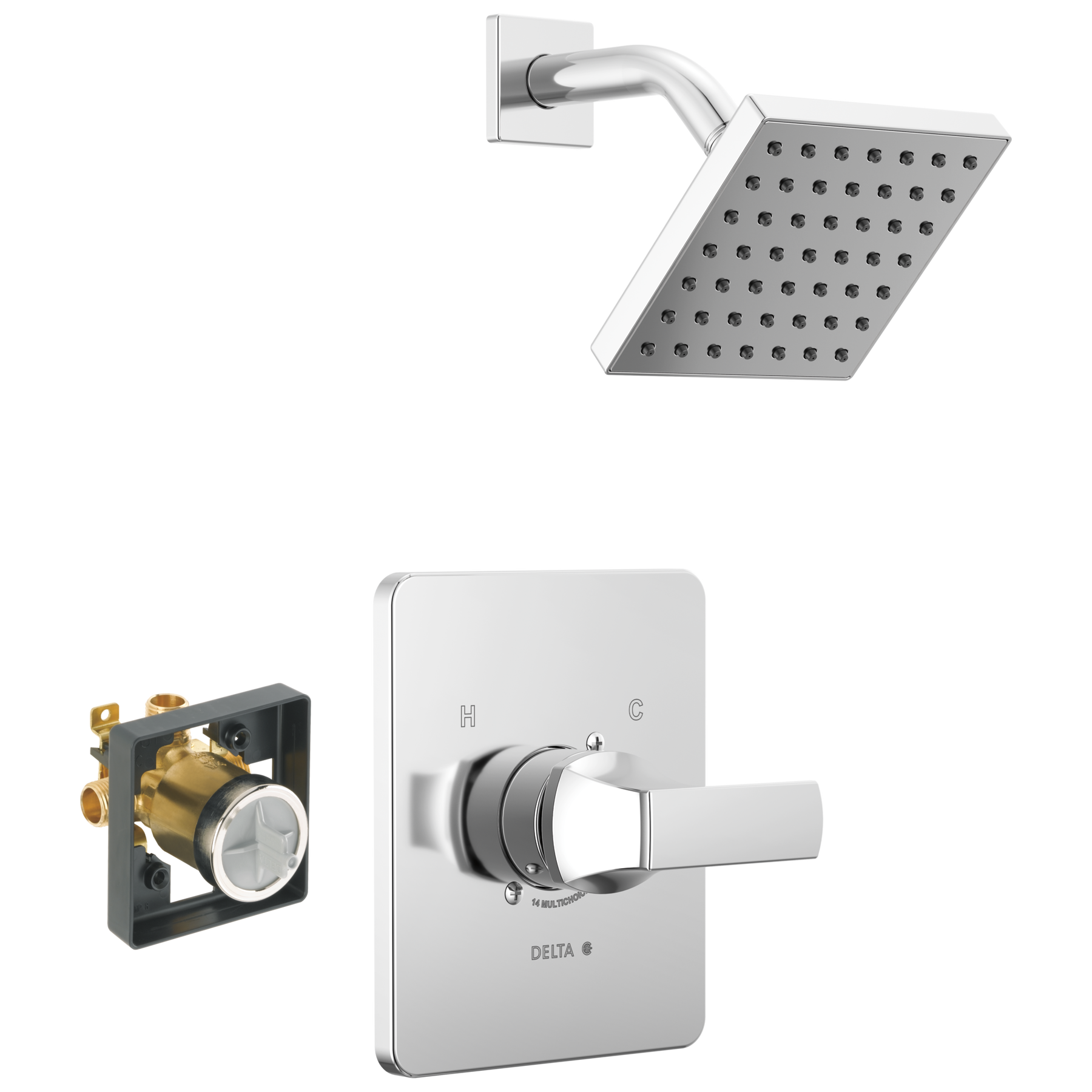 Shower Trim with High-Flow Rough Bundle - 14S