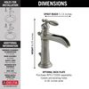 Single-Hole Bathroom Faucet (Recertified)