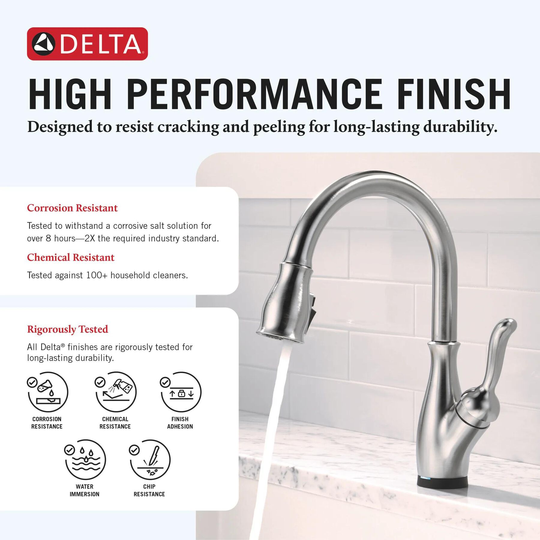 Touch<sub>2</sub>O&reg; Technology Kitchen Faucet with Touchless Technology