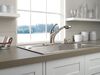 Single Handle Pull-Out Kitchen Faucet with Soap Dispenser