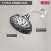 H<sub>2</sub>Okinetic&reg; 5-Setting Traditional Raincan Shower Head
