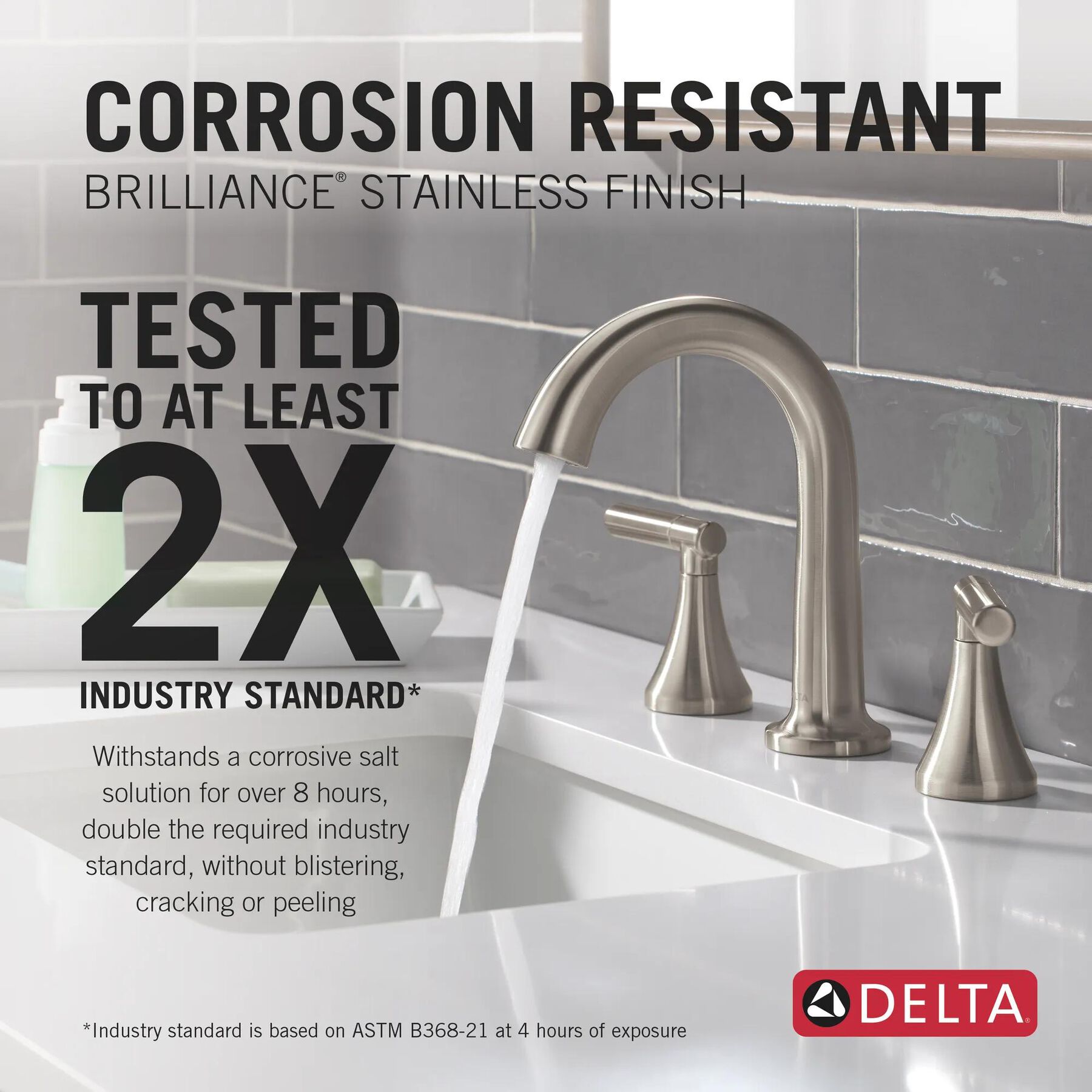 Single Handle Lavatory Faucet with 14 Series Tub Shower Trim and Rough Bundle