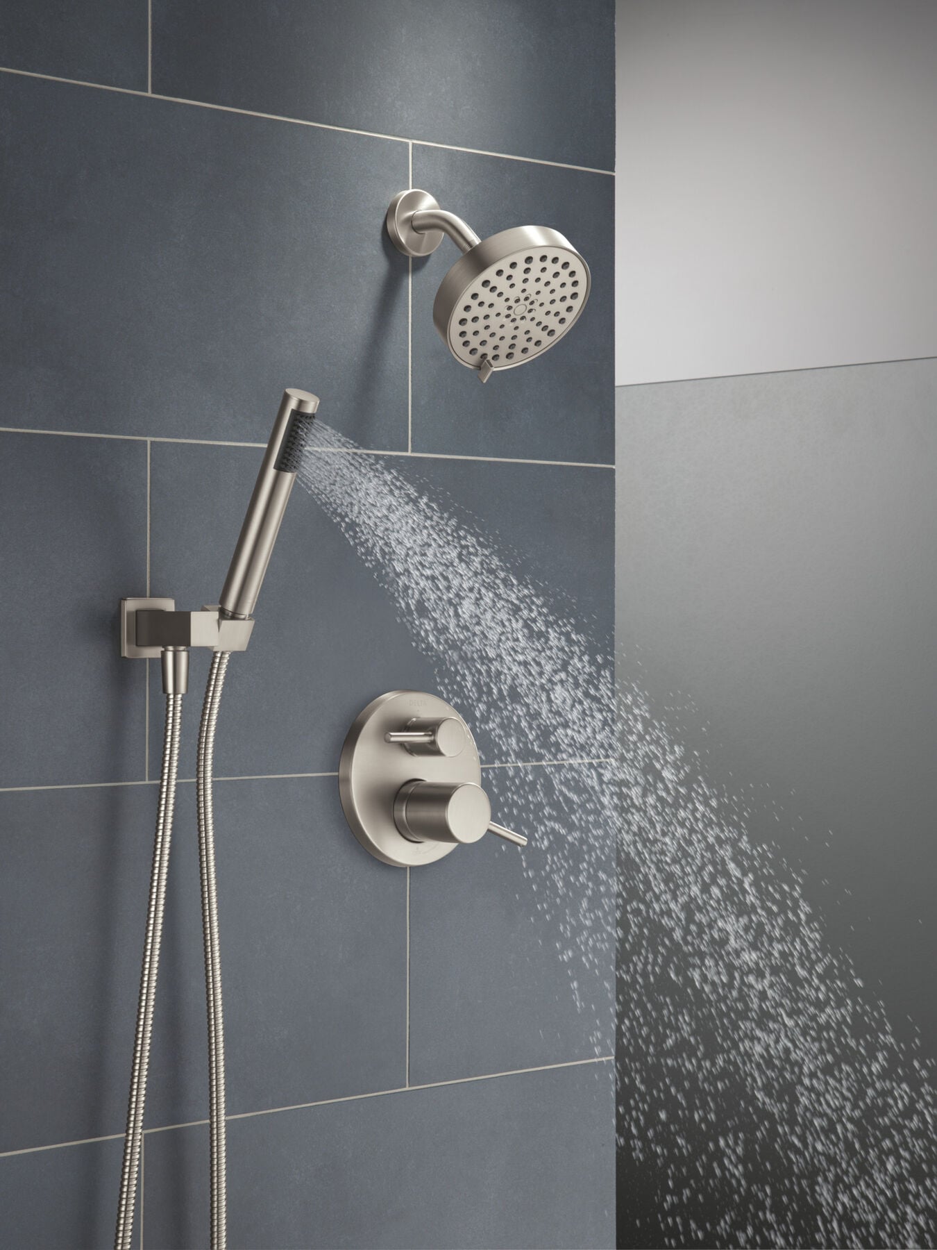14S Shower Trim w Fixed Head & Hand Shower