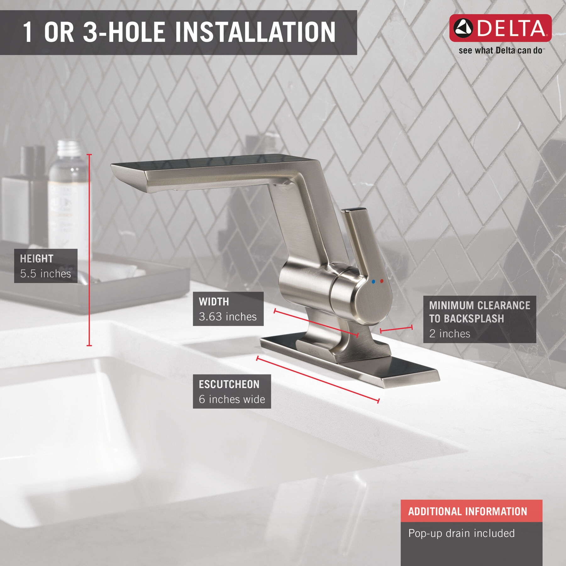 Single Handle Bathroom Faucet