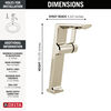 Single Handle Vessel Bathroom Faucet
