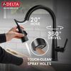 VoiceIQ&reg; Single Handle Pull-Down Faucet with Touch<sub>2</sub>O&reg; Technology (Recertified)