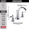 Two Handle Widespread Bathroom Faucet (Recertified)