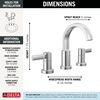 Two Handle Widespread Bathroom Faucet
