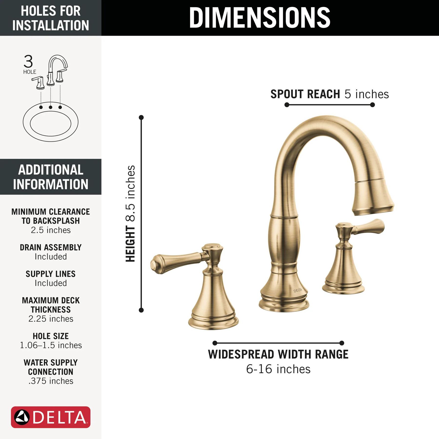 Two Handle Widespread Pull Down Bathroom Faucet