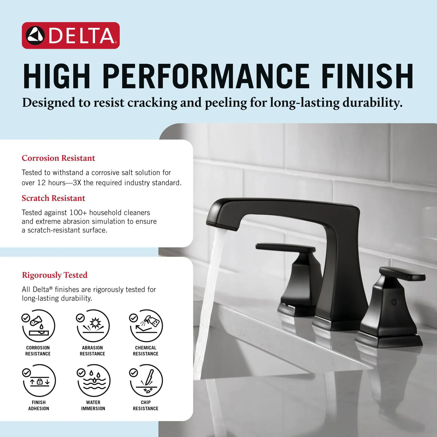 Two Handle Widespread Bathroom Faucet