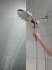 HydroRain&reg; 4-Setting Two-in-One Shower Head (Recertified)