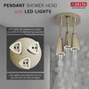H<sub>2</sub>Okinetic&reg; Pendant Raincan Shower Head with LED Light