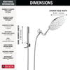 Adjustable Raincan Shower Head with Hand Shower