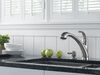 Single Handle Pull-Out Kitchen Faucet with Soap Dispenser