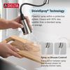 Single Handle Pull-Down Kitchen Faucet with Soap Dispenser and ShieldSpray&reg; Technology