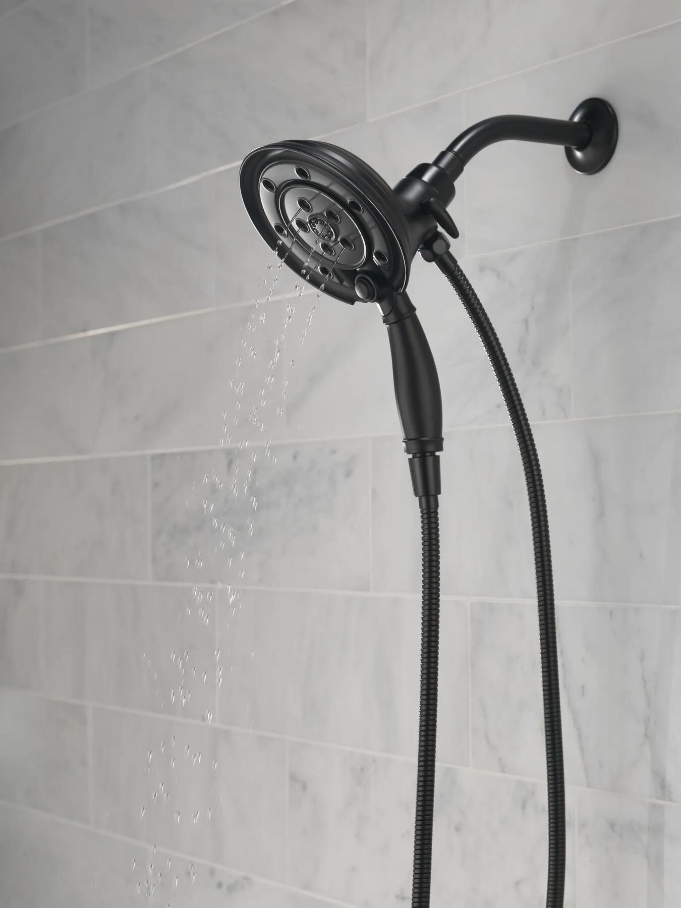 H<sub>2</sub>Okinetic&reg; In2ition&reg; 4-Setting Two-in-One Shower