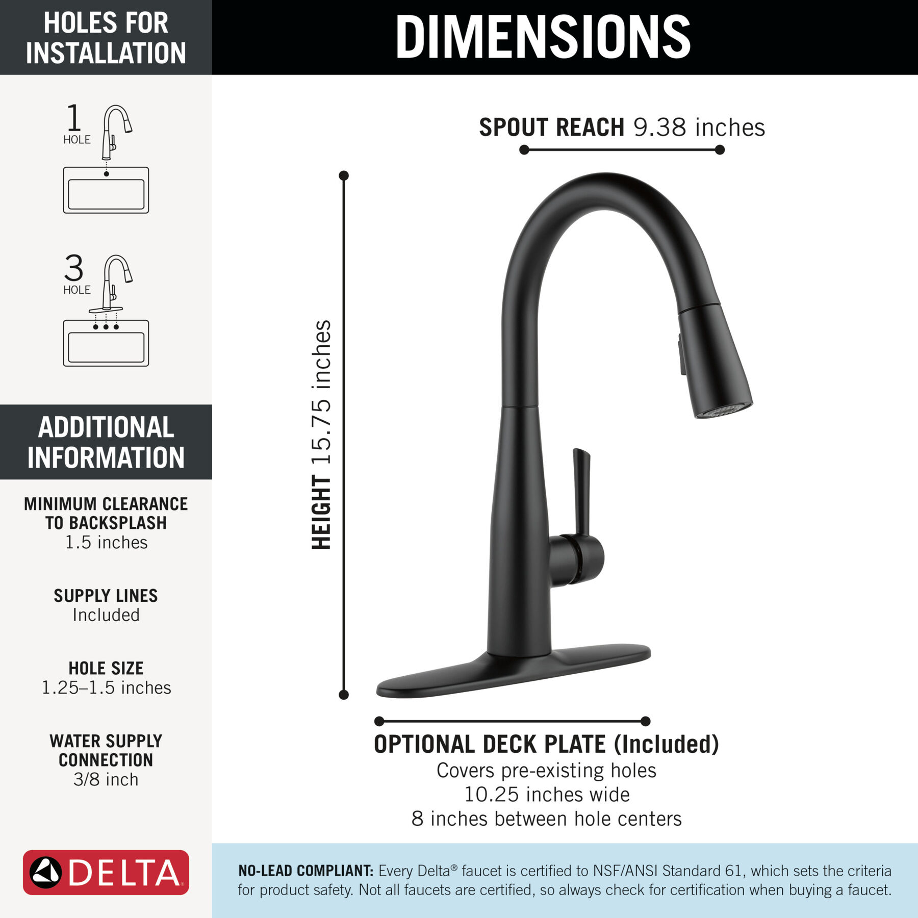 Single Handle Pull-Down Kitchen Faucet